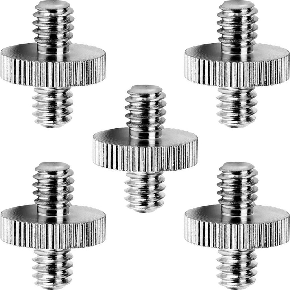 Anwenk Standard 1/4"-20 Male to 1/4"-20 Male Threaded Tripod Screw Adapter Standard Tripod Mounting Thread Camera Screw Adapter Converter, Precision