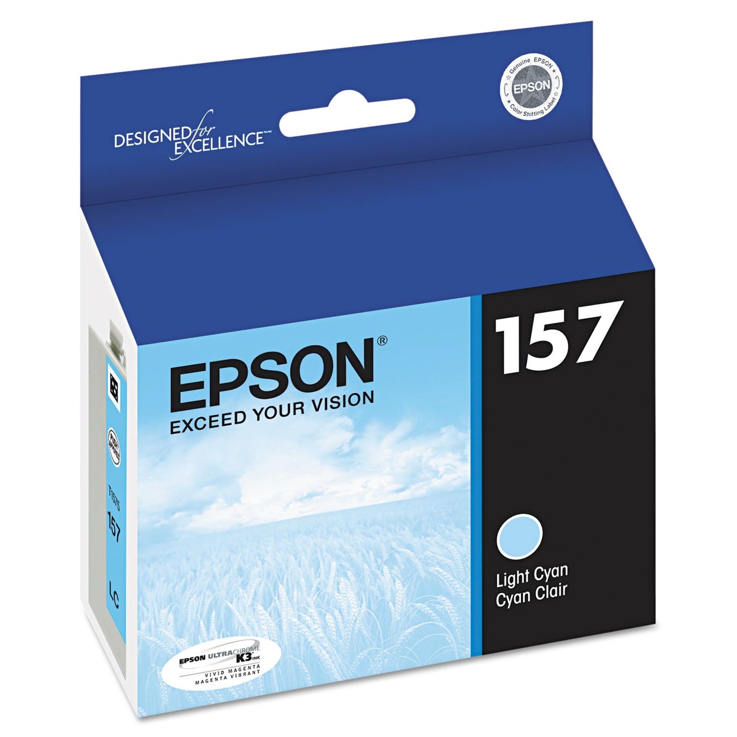 Epson UltraChrome K3 157 Inkjet Cartridge (Light Cyan) (T157520)