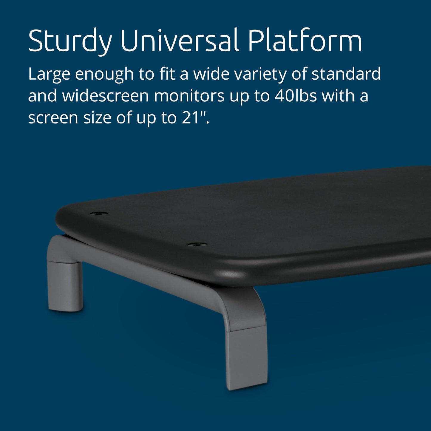 Kensington SmartFit Monitor Stand for up to 21” screens - Gray (K60087F)