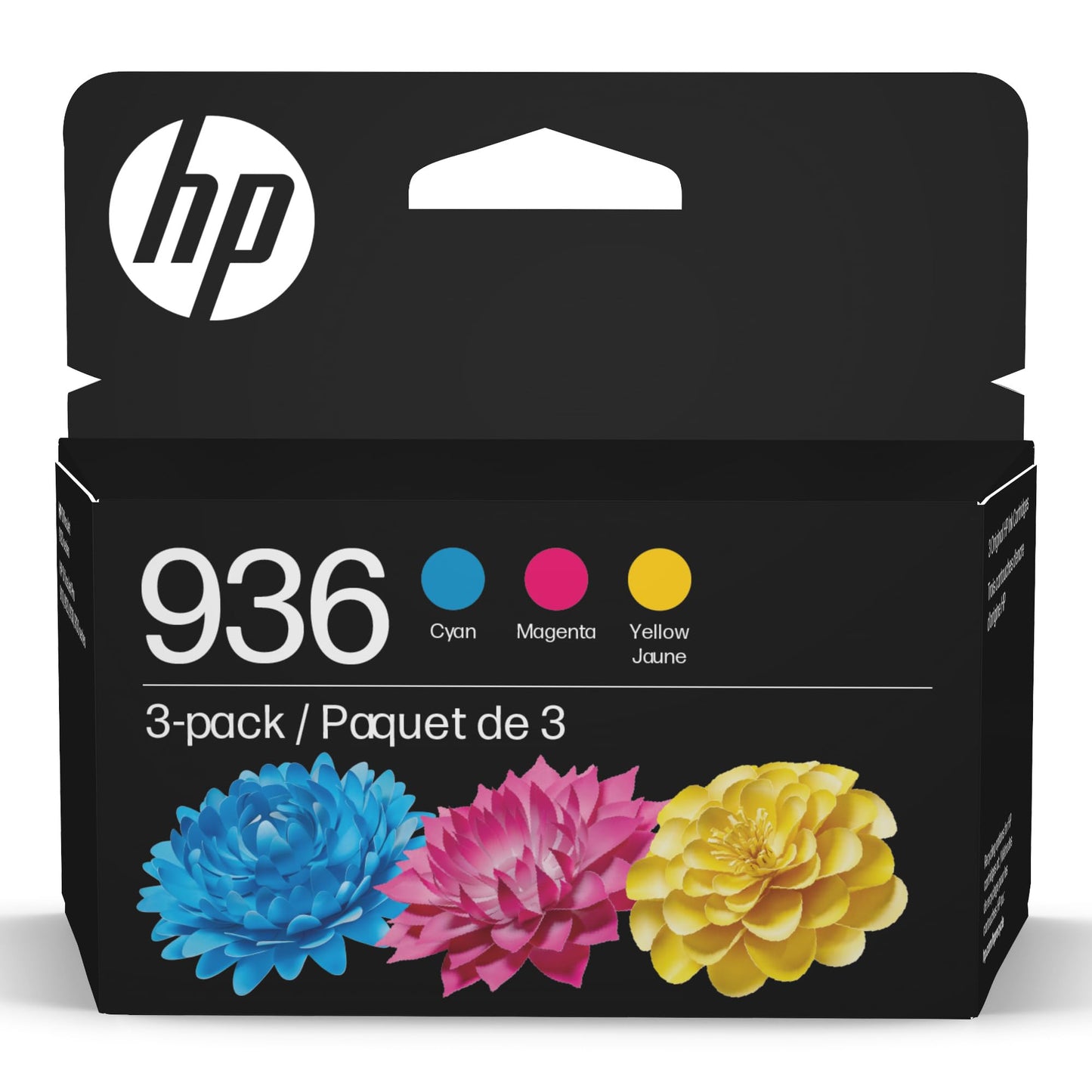 HP 936 Cyan, Magenta, Yellow Ink Cartridges (3-Pack) | Works with OfficeJet 9120, Pro 9110, 9120, 9130, Wide Format 9730 | Eligible for Instant Ink |