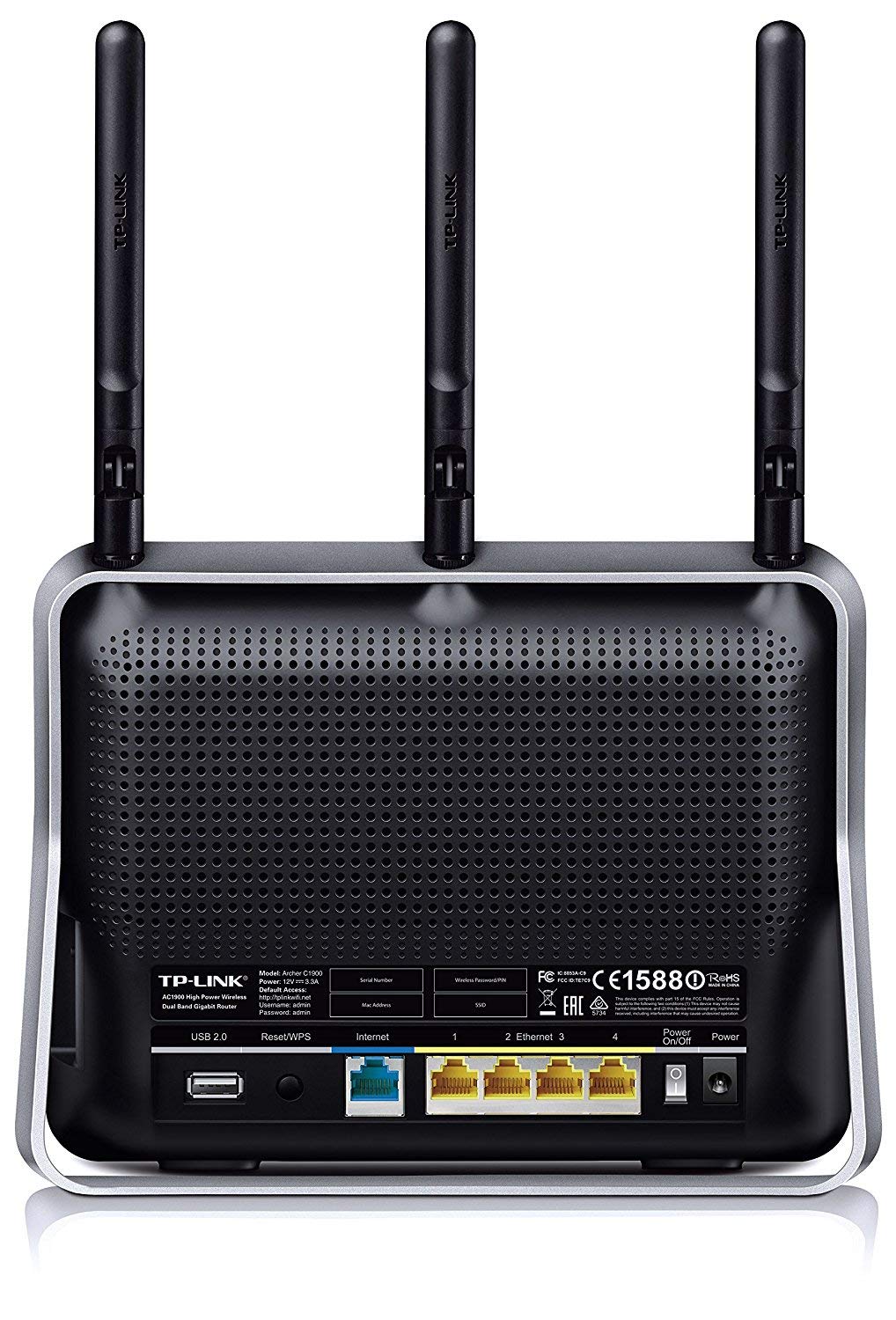 TP-Link AC1900 High Power Wireless Wi-Fi Gigabit Router, Ideal for Gaming (Archer C1900)