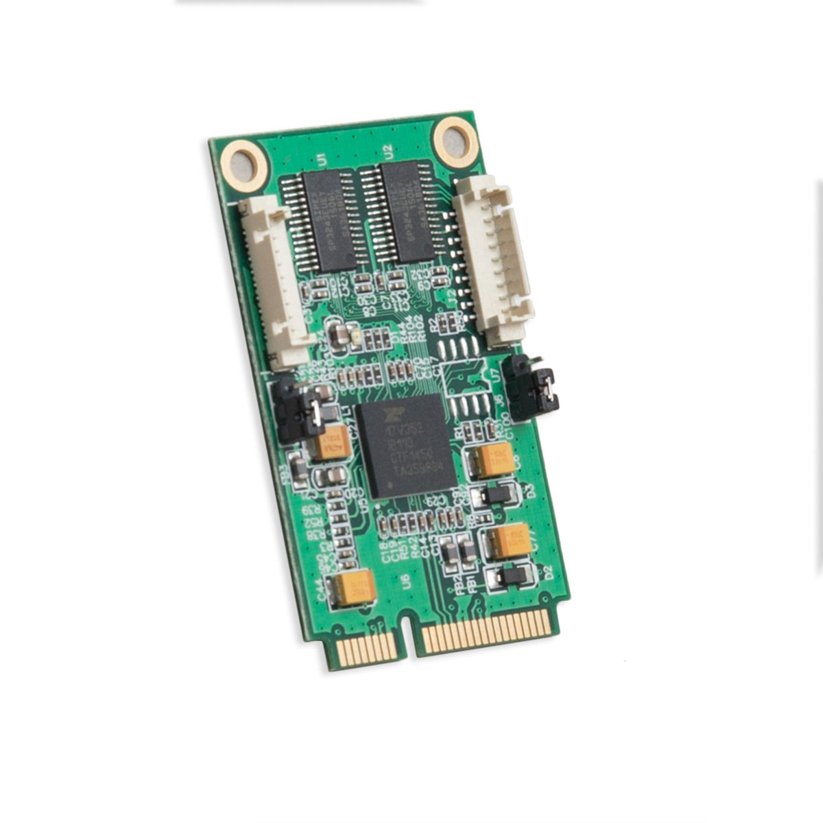 IO Crest SI-MPE15046 2 Port Serial DB9 Mini PCIe Expansion Card RS-232 6650 UART XR17V352
