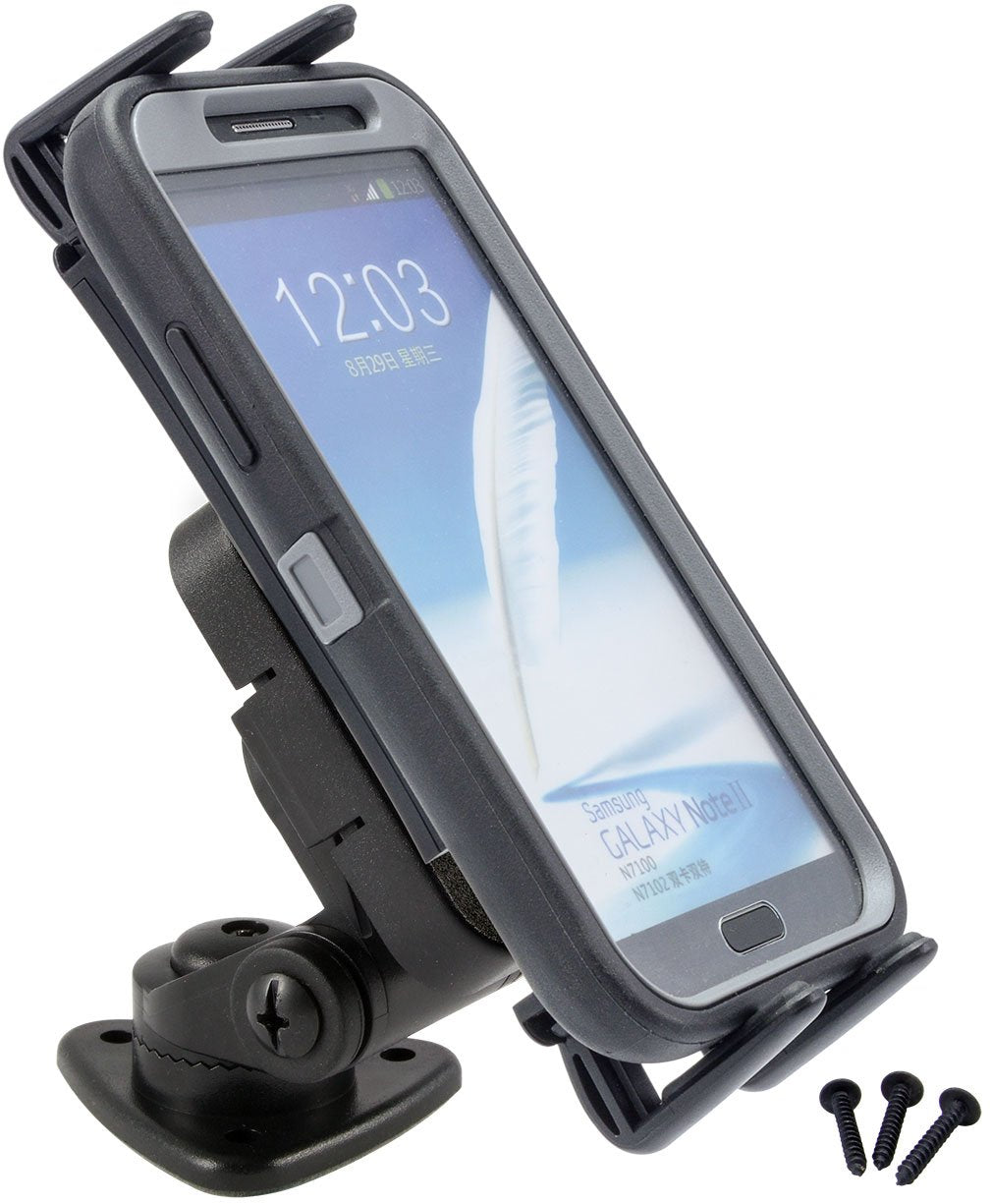 ARKON Mounts Adhesive Phone and Tablet Car and Truck Mount | Universal Phone Holder | Adhesive or Drill Mount | Compatible with iPhone, Galaxy, Note