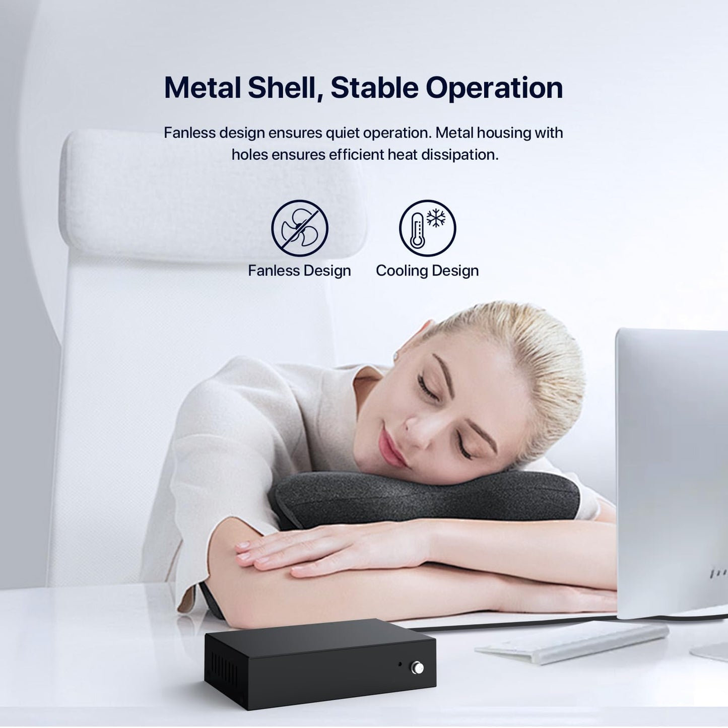 Tenda TEG1005D 5 Port Gigabit Switch, Unmanaged Ethernet Switch, Network Splitter with Traffic Optimization, Plug & Play, Fanless Metal Design Network