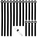 150PCS Reusable Cable Ties - 4+6+8+10inch Multi-Purpose Cable management Hook & Loop Cable Straps Wire Ties,Adjustable Fastening Cord Organizer,Cable