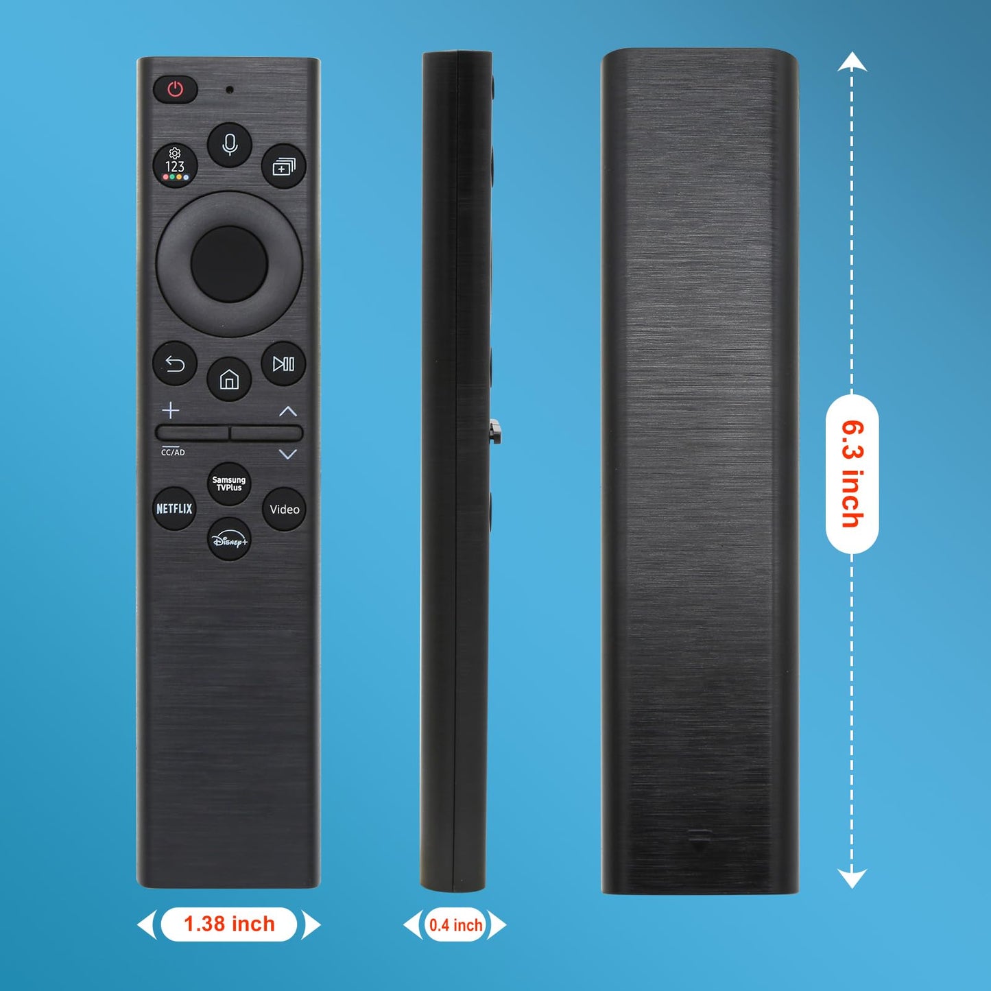 Replacement for Samsung TV Remote, for All 2018-2025 Samsung Remote Control for Smart TV with Voice Control.2-Year Warranty.(No Solarcell)
