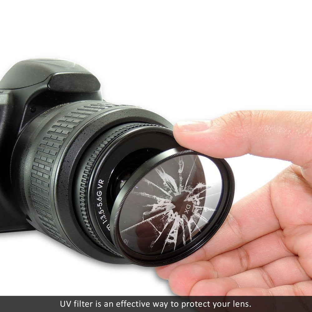 49mm 7PC Filter Set for Canon EF 50mm f/1.8 STM Lens - Includes 3 PC Filter Kit (UV-CPL-FLD) and 4PC Close Up Filter Set (+1+2+4+10)