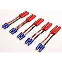 Pack(5) EC3 Female to 4MM 4.0MM Bullet Connector Adapter 14awg for RC HXT Drone Motor Wire