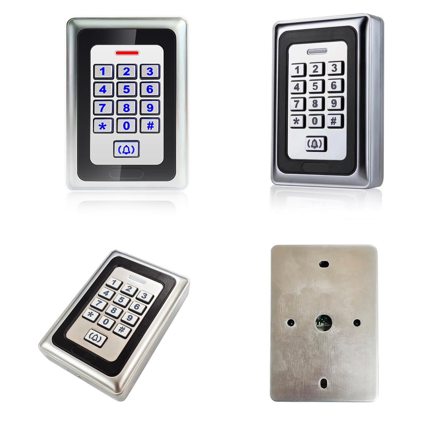 Smart Access Control System Kit - Metal Touch Keypad, 1200LB Magnetic Lock, Tuya App Remote Access, 2 Remote Controls, RFID Cards, Metal Exit Button
