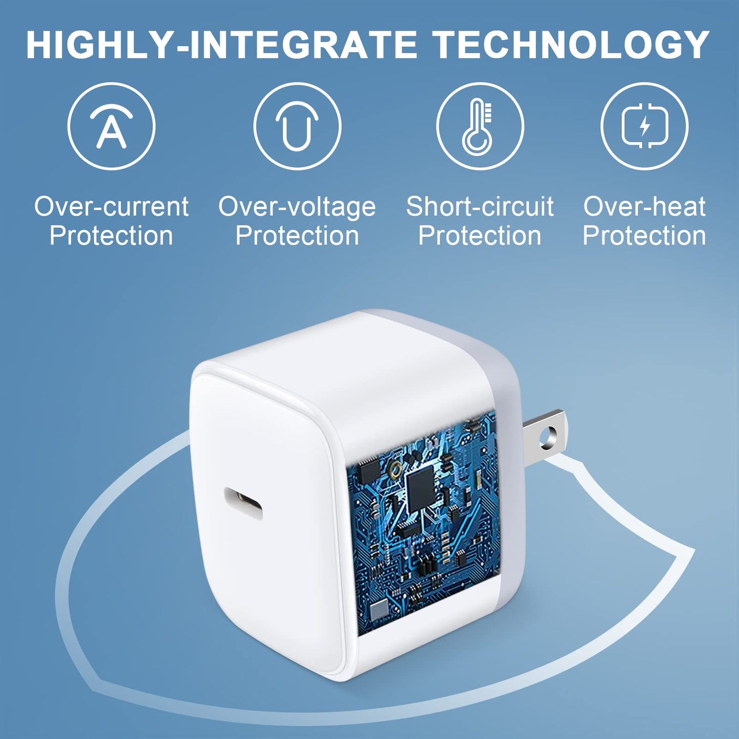 USB C Power Adapter 30W Type C Fast Charging Block