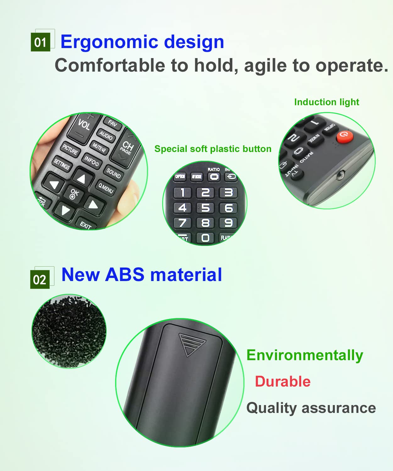 JISOWA Replacement Remote Control Universal for All LG LCD OLED UHD Plasma TV AKB73975711 AKB73715608 AKB73975722 AKB74475433 AKB74475455 24LF452B