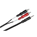 Hosa CMR-206 Stereo Breakout, 3.5 mm TRS to Dual RCA, 6 Feet