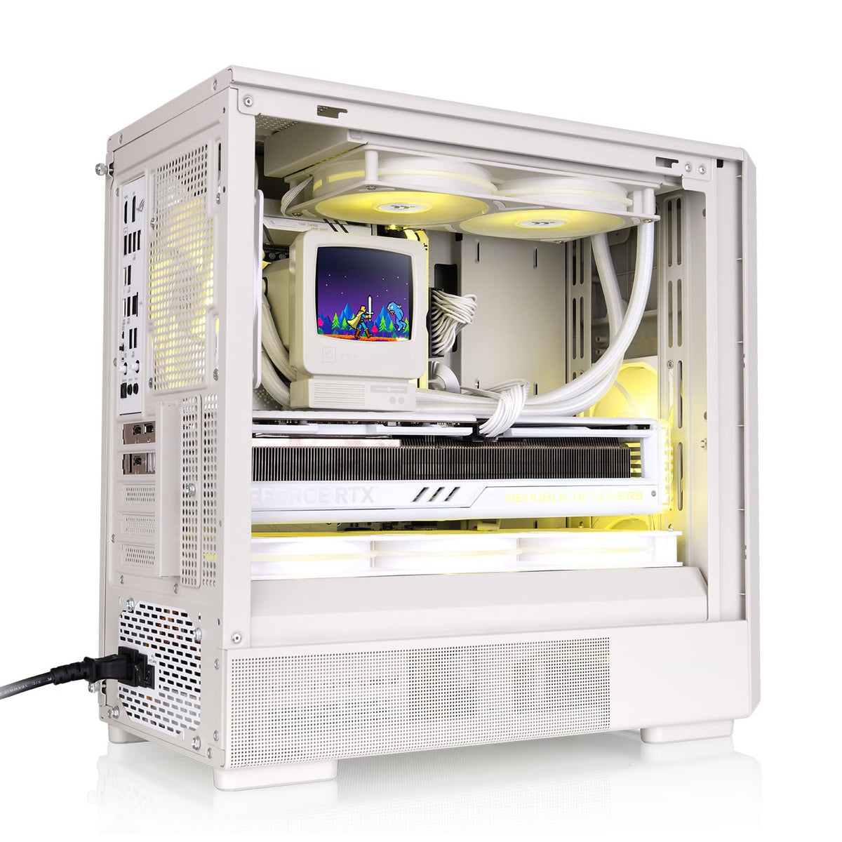 Thermaltake Retro 260; Micro Chassis; 2x120mm PWM Fans Included; mATX/mITX Support; 280mm Rad Support; 370mm GPU Clearance; 165mm Air Cooler