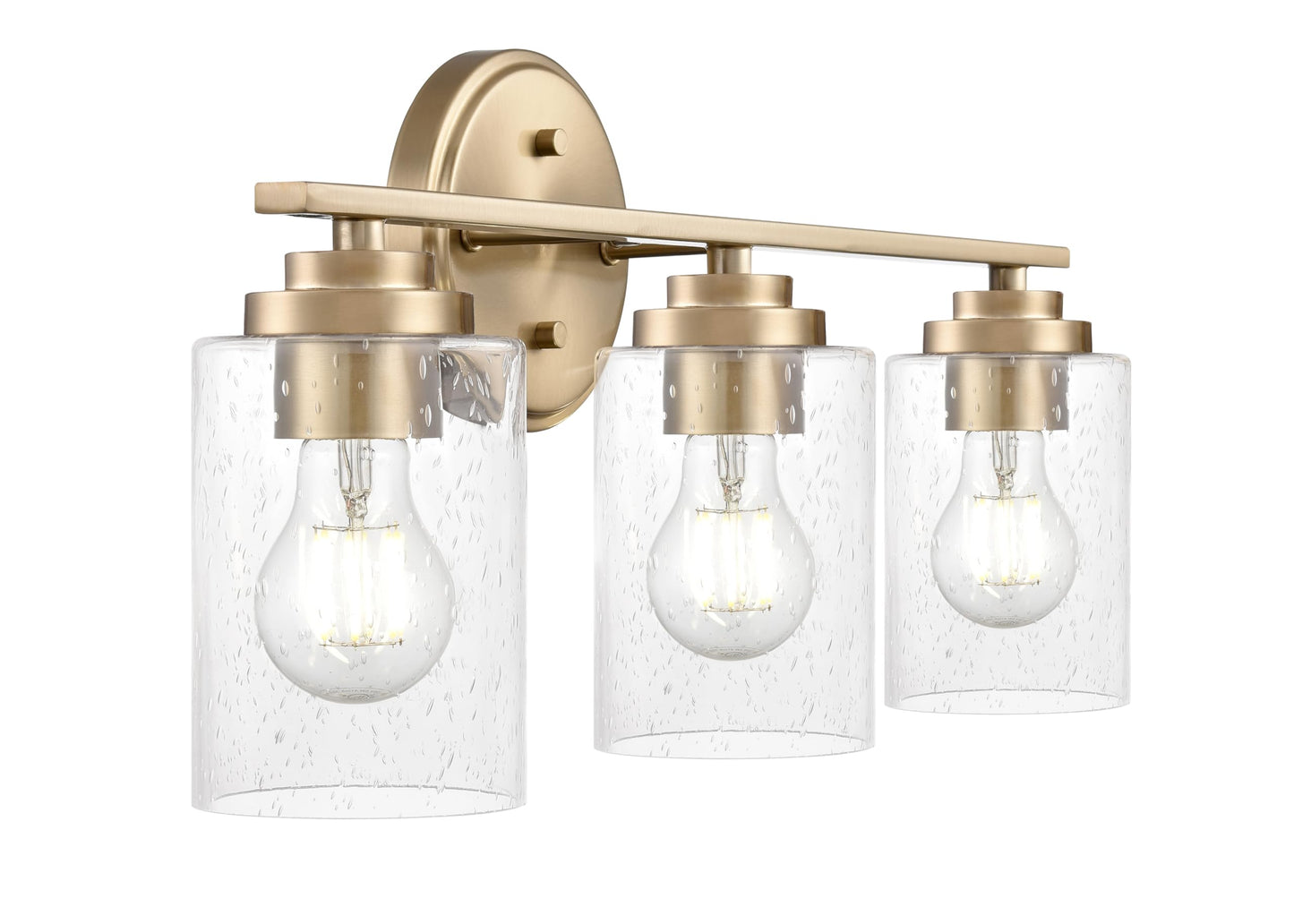 ML Lighting 3683-MG Moven 22" Wide 3-Light Vanity - Modern Gold