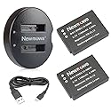 EN-EL12 Newmowa Replacement Battery (2-Pack) and Dual USB Charger for Nikon EN-EL12 and Nikon Coolpix AW100 AW100s AW110 AW110s AW120 P330 P340 S310
