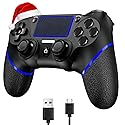 SZDILONG Upgraded Wireless Controller for Ps4 Gamepad Compatible with Ps4/Pro/Slim/Windows PC,Joystick for PS4 with Touchpad/Stereo Headphone