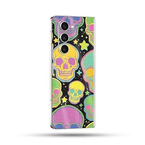 MightySkins Skin Compatible with Samsung Galaxy Z Fold 5 Full Wrap - Puppy Fall | Protective, Durable, and Unique Vinyl Decal wrap Cover | Easy…