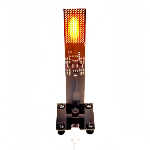 Realistic Flickering Flame LED Candle Lamp, 256 LED Lights Futuristic Unique Tech Style Flameless Ambient Light, Creative USB Romantic Novelty Vibe