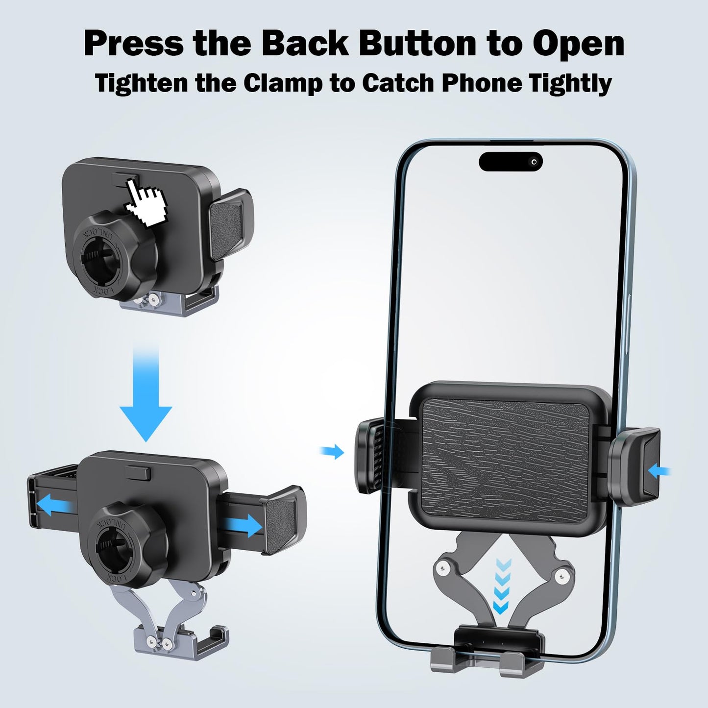 SwiftGaze Metal Phone Mount for 2021-2024 Ford F-150 and 2021-2023 Ford Raptor Shakeproof Dash Mount Holder Cool Ford Accessory