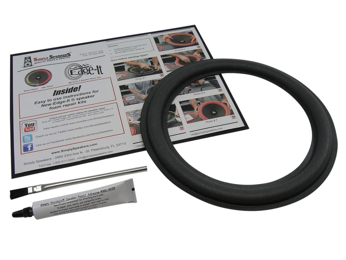 JL Audio 10 Inch Single Foam Speaker Repair Kit FSK-10JL-1 (Single)