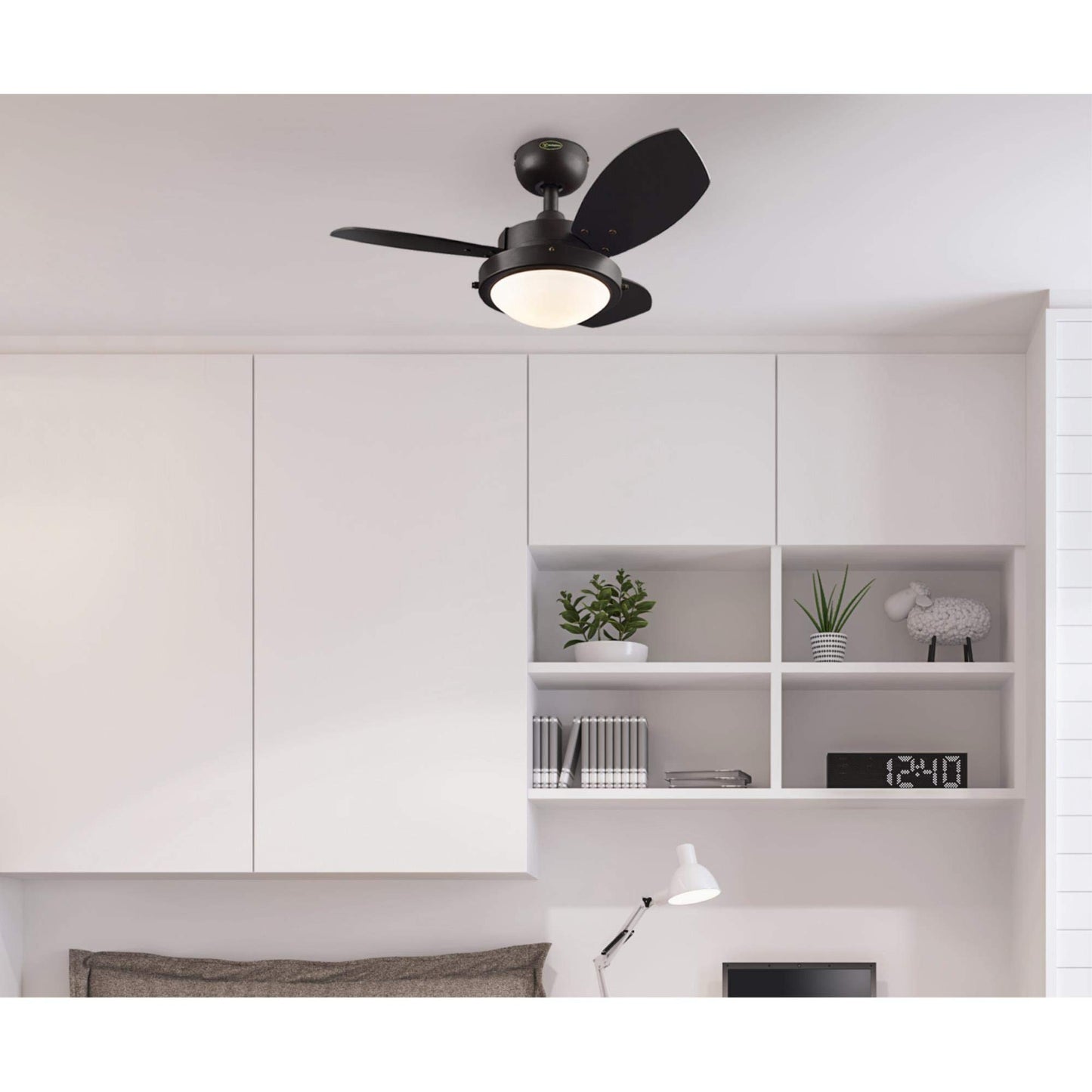 Westinghouse 7233000 Wengue Ceiling Fan with Light, 30-Inch, Espresso