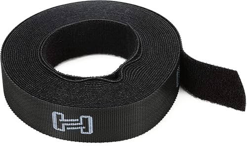 Hosa WTI-501 Black Astro-Grip Cable Hook and Loop Organizer, 15 feet