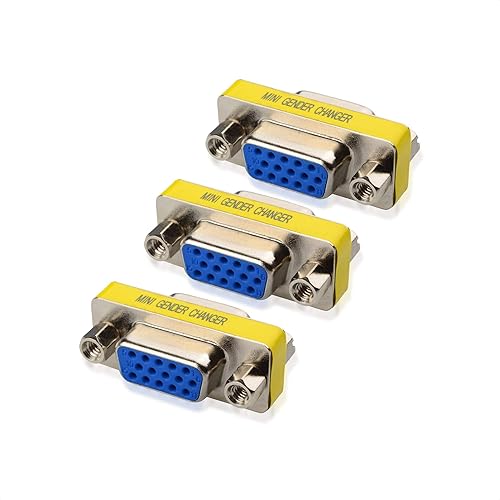 Cable Matters 3-Pack HD15 VGA Coupler, SVGA Coupler (VGA Female to VGASVGA FemaleCoupler