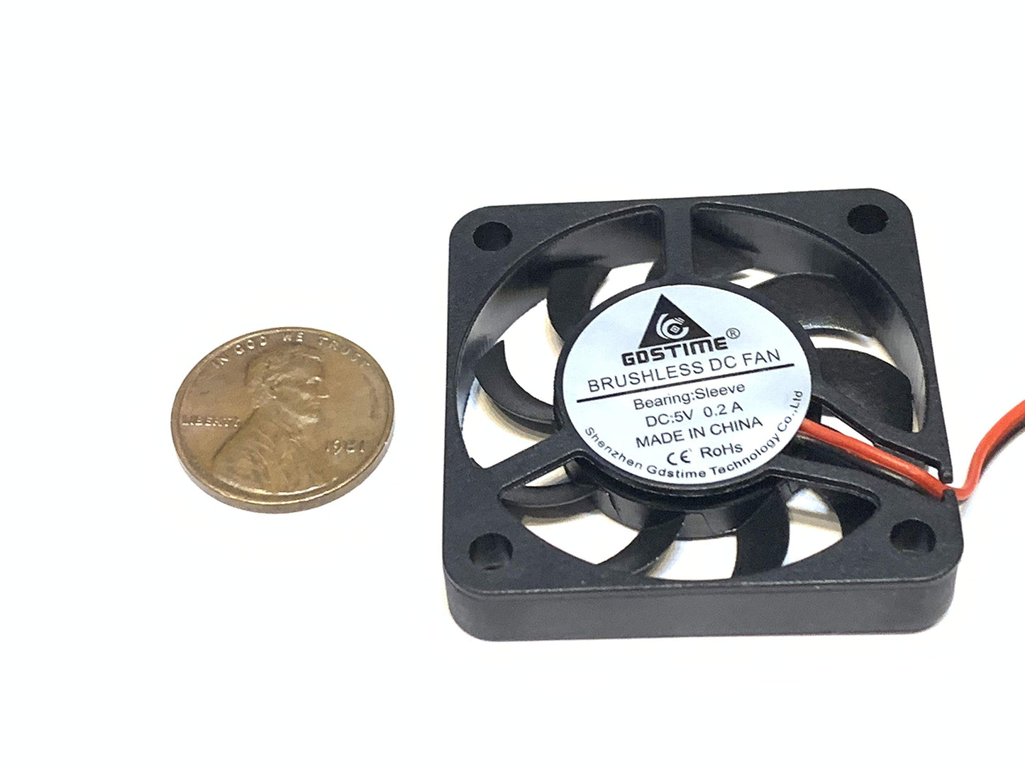 2 Pieces Fan 5v 4007 4cm mini slim small quiet 7mm 2pin heatsink A36
