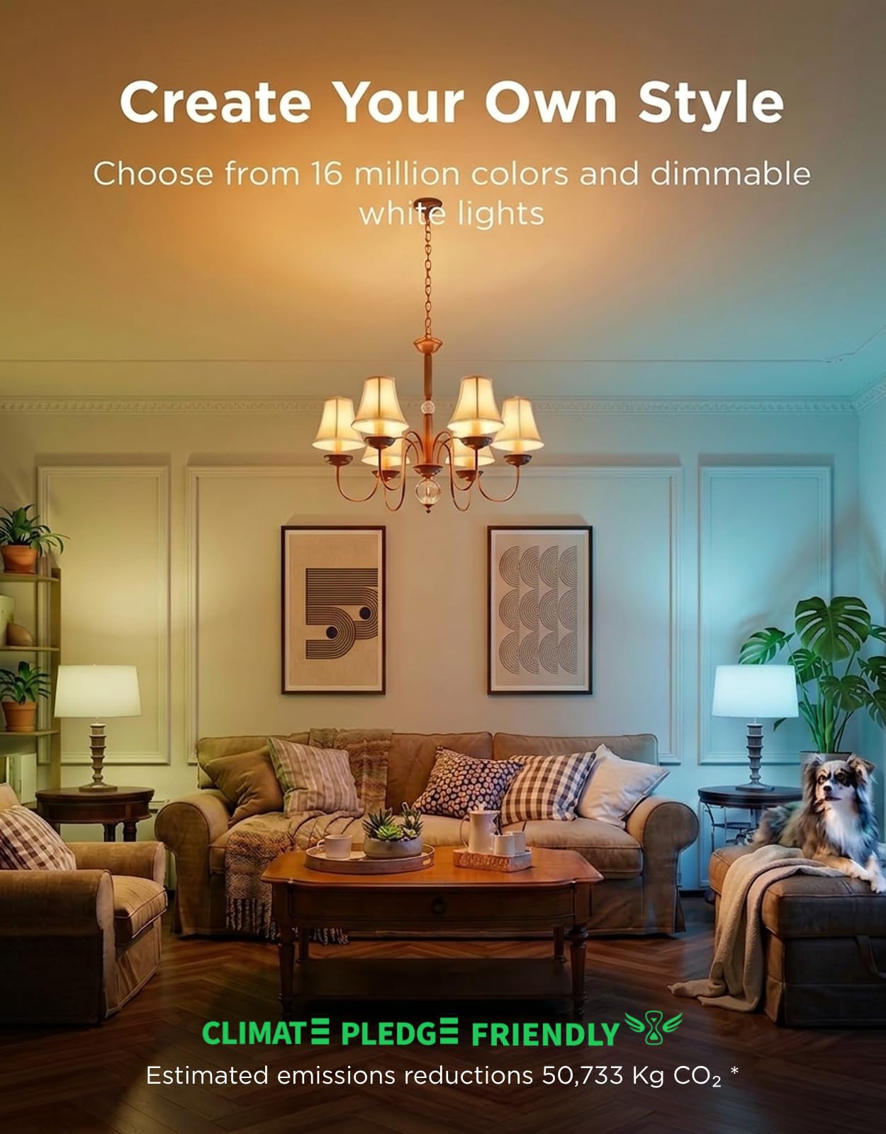 Govee E12 Led Bulb, Color Changing Candelabra Bulbs 450 LM, 80 CRI, 4 Pack