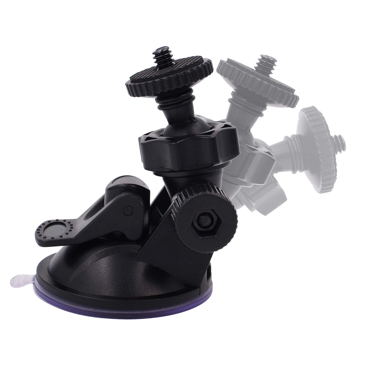 iSaddle CH01A 1/4" 1/8" Thread Camera Suction Mount Tripod Holder in Dash Cam Mount Holder - Screw Tripod Windshield Holder Fits