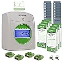 uPunch HN3540 Complete Small Business Start-Up Kit: AutoAlign Time Clock System with 400 Time Cards, 4 Ribbons, and 2 Racks