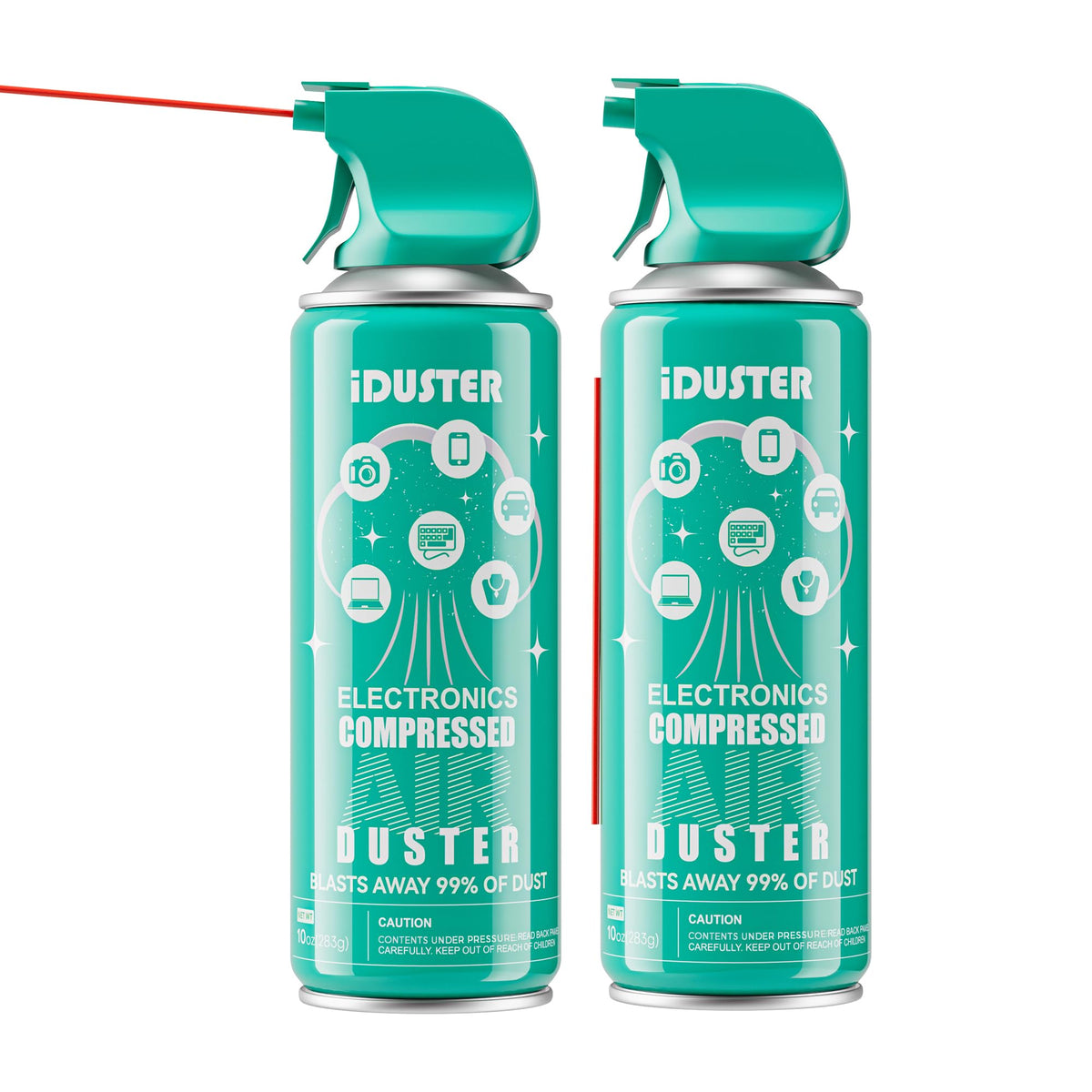Compressed Canned Air Duster for Computer - 10oz Disposable Keyboard Cleaner Spray, 2PCS