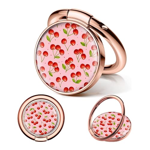 DLLFIOPA Cell Phone Ring Holder Grip, Luxury Rose Gold Metal Ring Holder 360°Rotation Finger Ring Stand, Cute Large Cell Phone Kickstand Grip