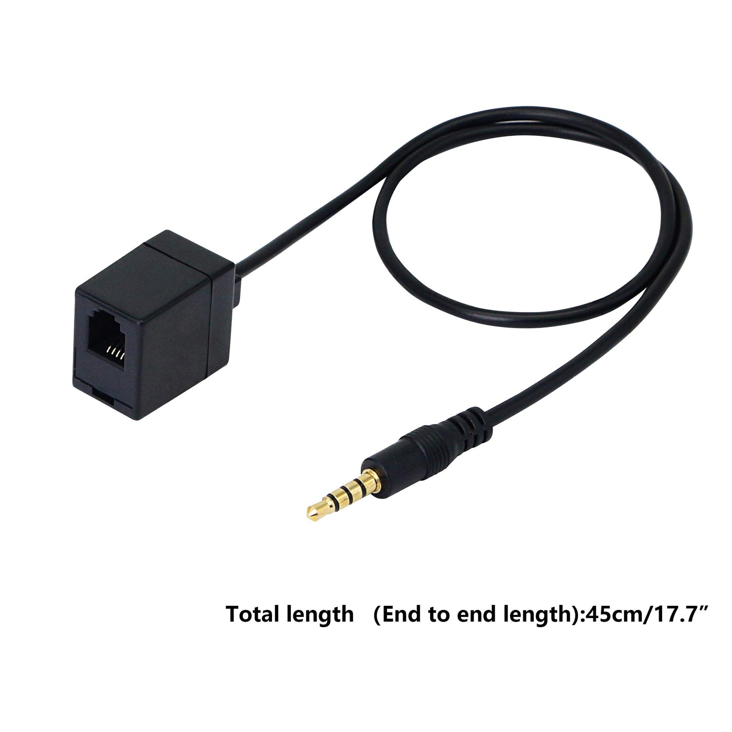 SinLoon RJ9 to 3.5mm Telephone Adapter - Convert Headset to Smartphones