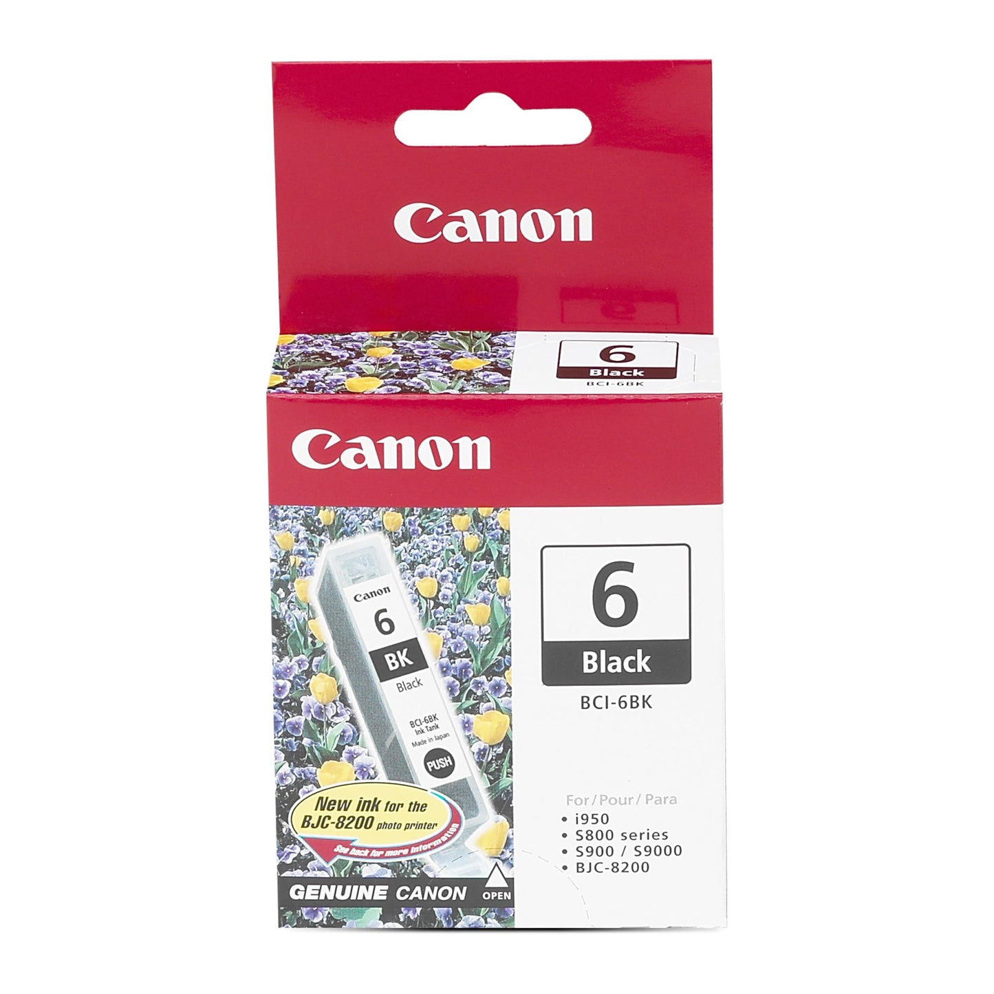 Canon BCI-6 Genuine Black Ink Tank , Compatible with iP5000, iP4000R, iP4000, i9900, i9100, i960, i950, i900D, i860, S9000, S900, MP780, MP760, MP750