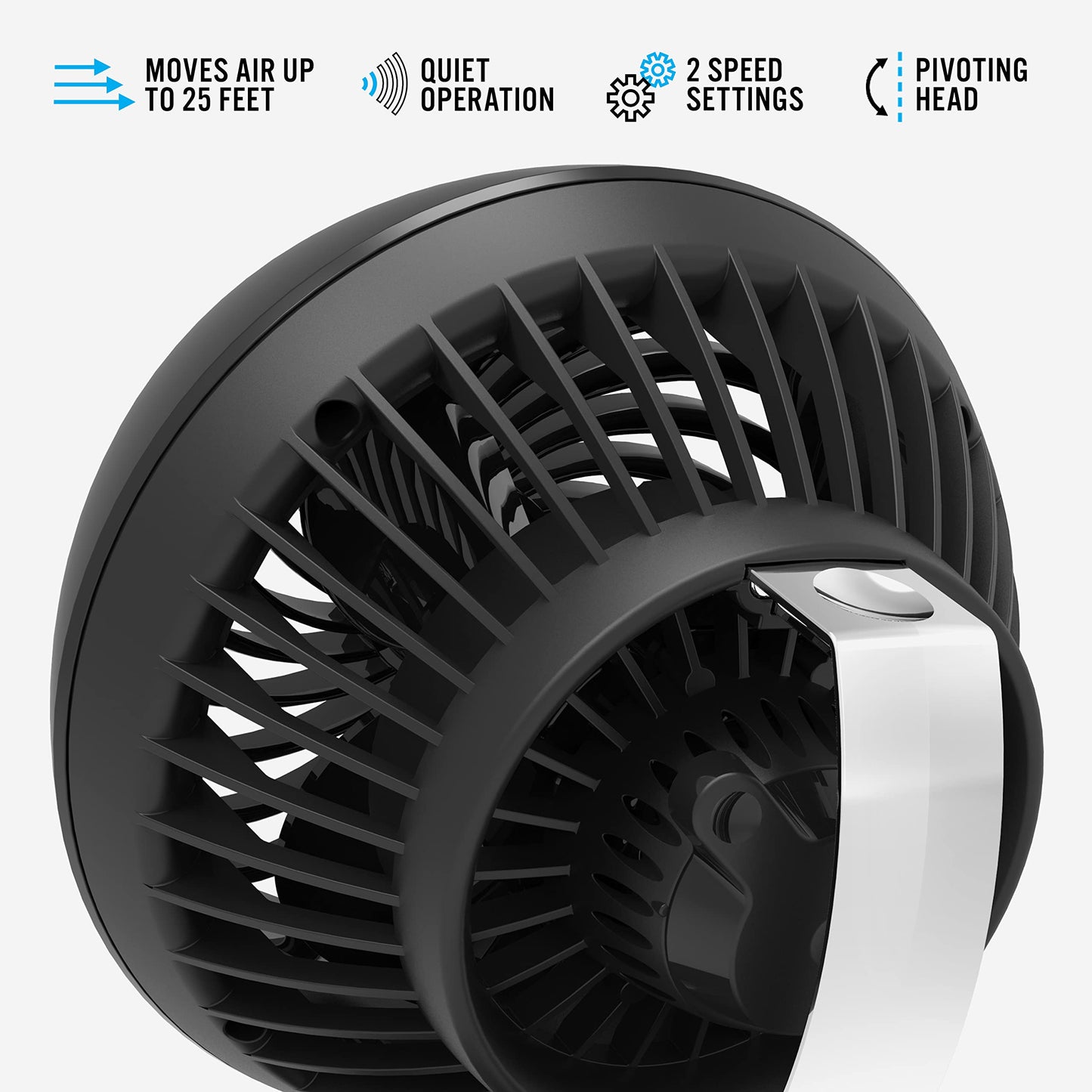Vornado 160 Personal Air Circulator, Small Fan for Dorm, Desk, and Bedside, Powerful Personal Cooling, 2 Speed Settings, Vortex Air Circulation