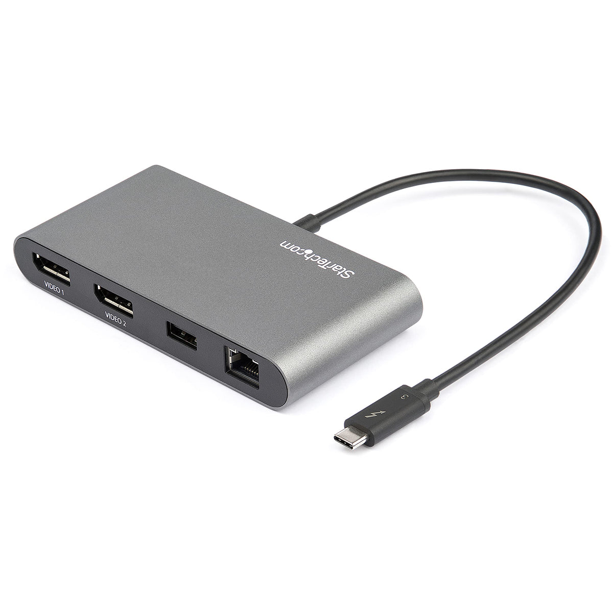 StarTech Driverless Thunderbolt 3 Dual 4K 60Hz DisplayPort Mini Dock, GbE