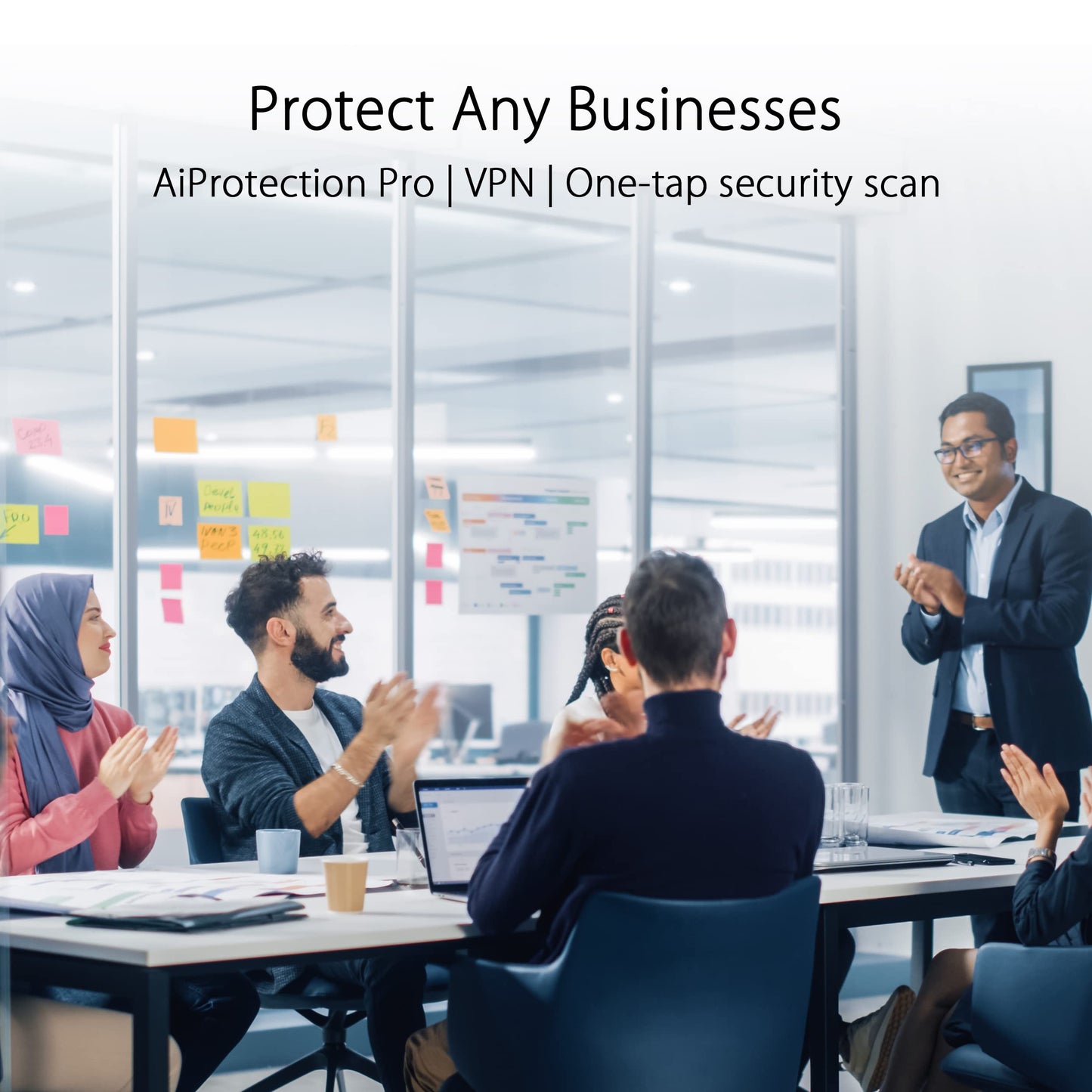 ASUS ExpertWiFi EBR63 AX3000 WiFi 6 Business Router - Custom Guest Portal & SDN, Easy Setup & Remote Management, Scalable with ExpertWiFi AIMesh, Free