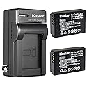 Kastar 2-Pack Battery and AC Wall Charger Replacement for Canon LP-E12 LPE12 Battery, Canon LC-E12 LC-E12E Charger, Canon EOS M50, EOS M50 Mark II