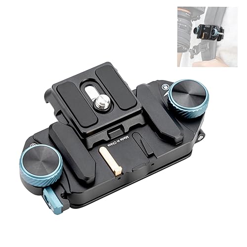 Fotopro RZ-5 Quick Release Camera Mount, Backpack Strap Mount with 1/4 Screw, Adapter for DSLR/Mirrorless Camera Tripod Stabilizer Handheld Gimbal