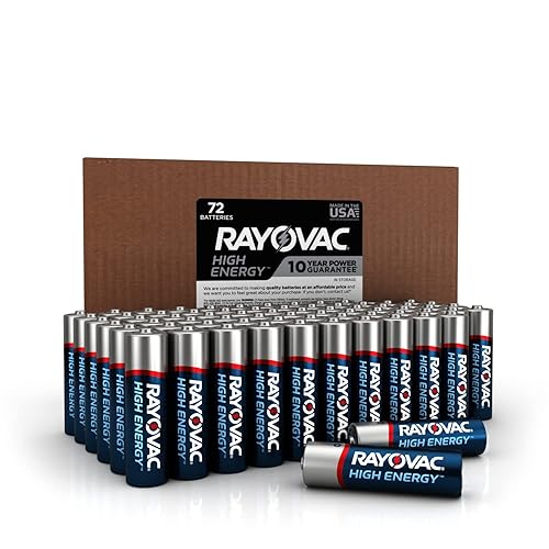 Rayovac AA Batteries, Double A Battery Alkaline, 72 Count