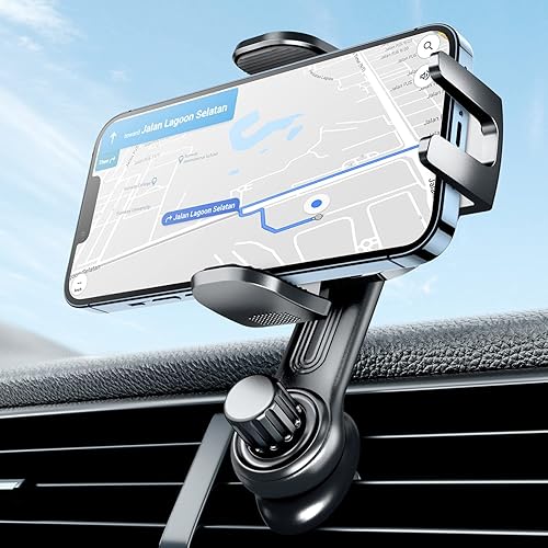 eSamcore Car Vent Phone Mount, Car Phone Holder Mount with Swing Arm Air Vent Clip Car Mount Cell Phone Holder Car for iPhone 17/16/ 15/14/ 13 Pro Max