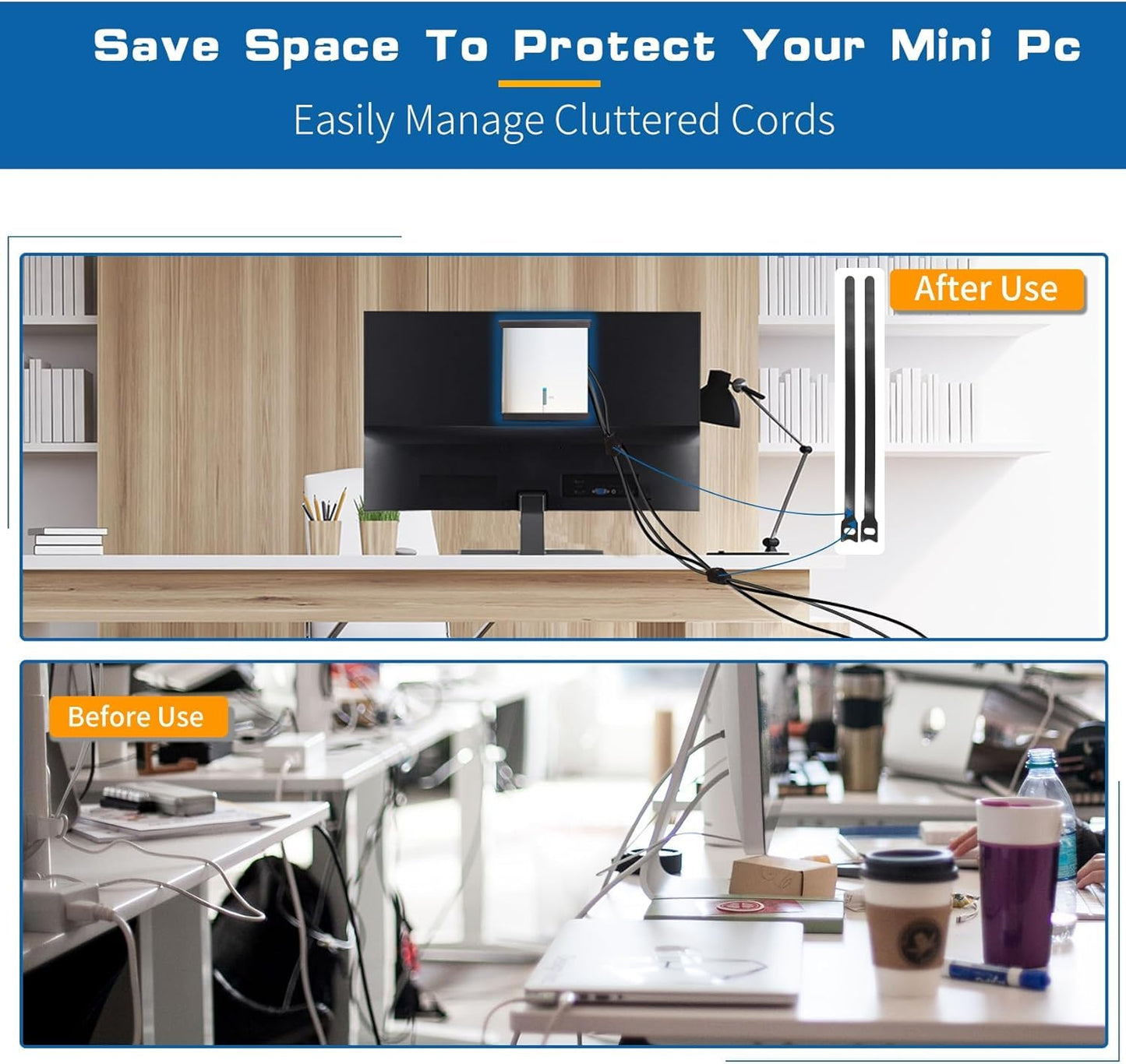 Metal Mini PC Mount Compatible with Beelink SER8, SER6, SER9, SER9 Pro, EQi12, EQR6, Beelink Mini PC Vesa Mount, Wall Mount Under Desk Mount, Only