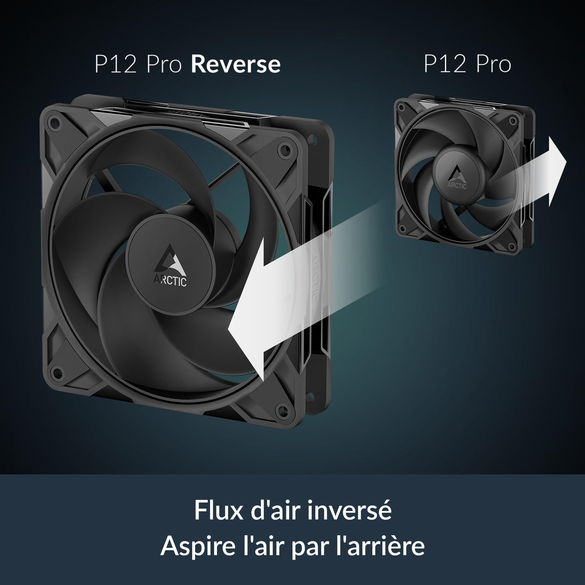 ARCTIC P12 Pro Reverse - 120 mm Premium Fan with Reverse Airflow