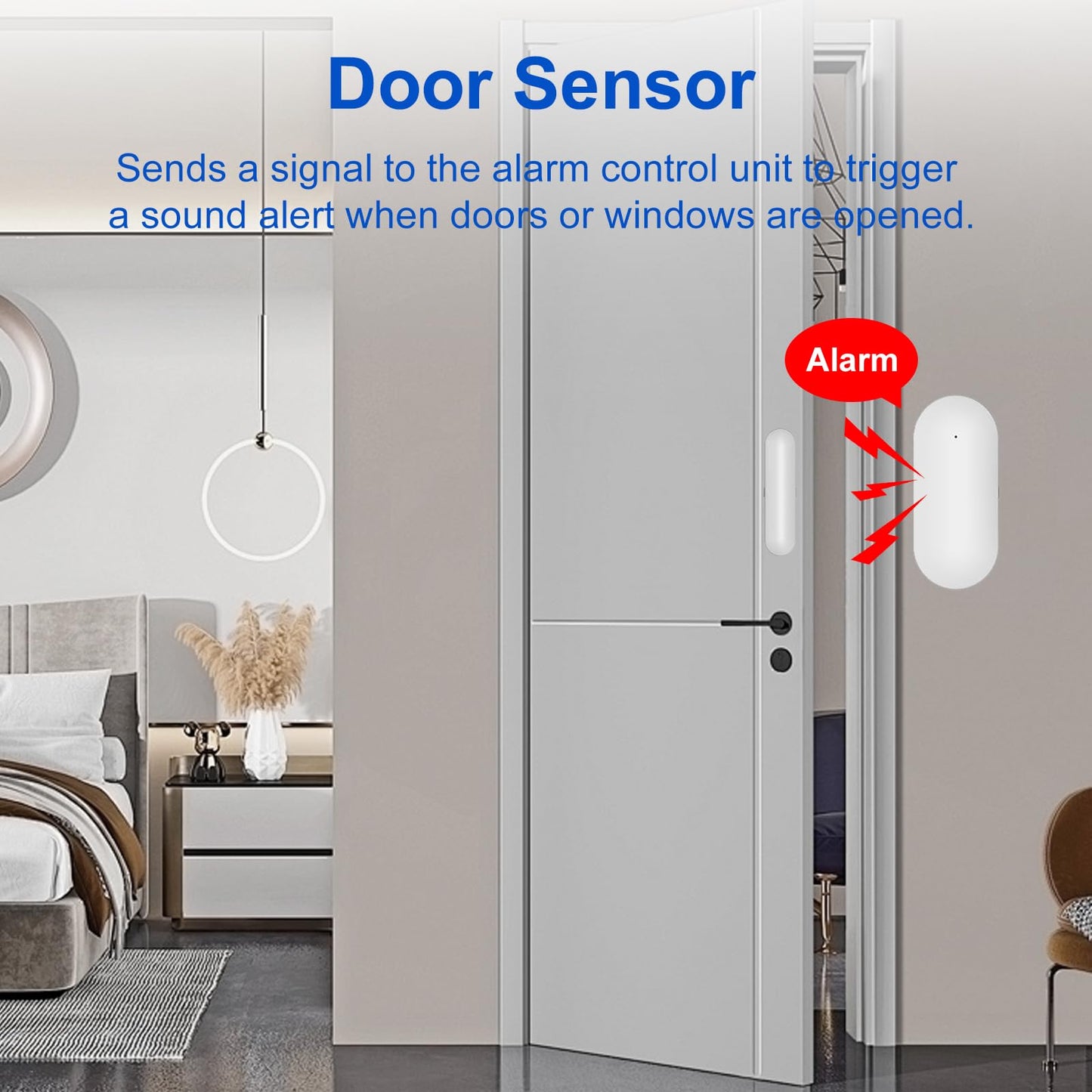 WiFi Wireless Alarm System for Home Security - 24/7 Protection Smart Home Devices 4.3" Touch Screen, GSM/4G+WiFi, App Instant Alerts, No Monthly Fee