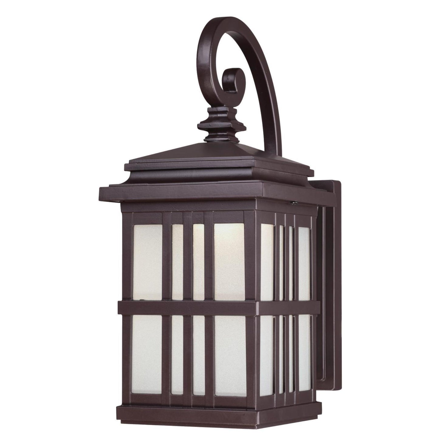 Westinghouse 6400200 Traditional One-Light LED Outdoor Wall Light Sconce Oil Rubbed Bronze Finish, Frosted Glass