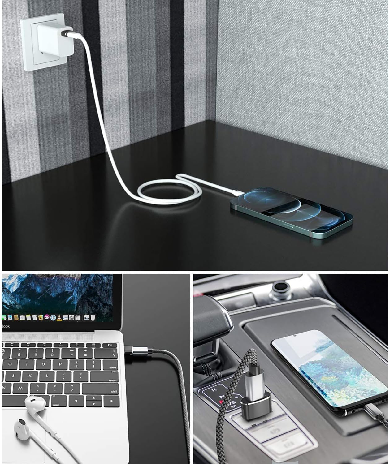 USB-C Female to USB 3.0 Male Adapter (2Pack) Compatible with Your Samsung Galaxy Book Pro 360 (13.3-inch) Multi use converting add Functions Such as…