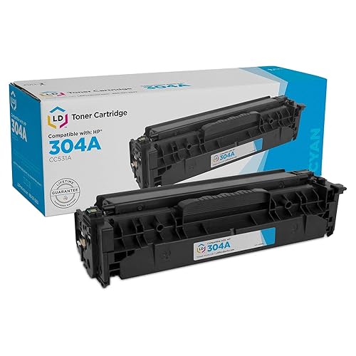 LD Remanufactured Toner Cartridge Replacement for HP 304A CC531A (Cyan)