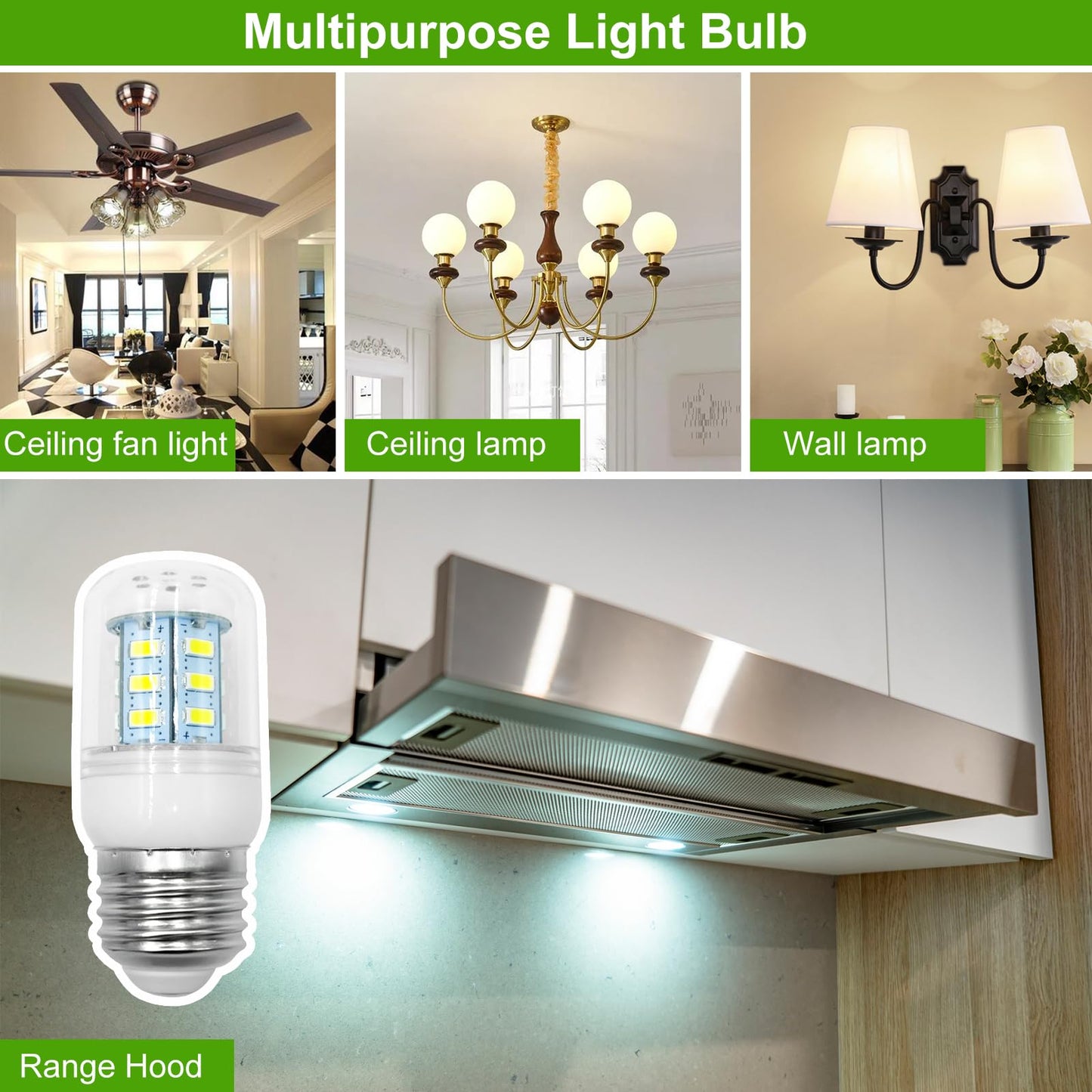 KEI D34L Refrigerator Light Bulb,3.5W LED Fridge Light Bulb Replacement