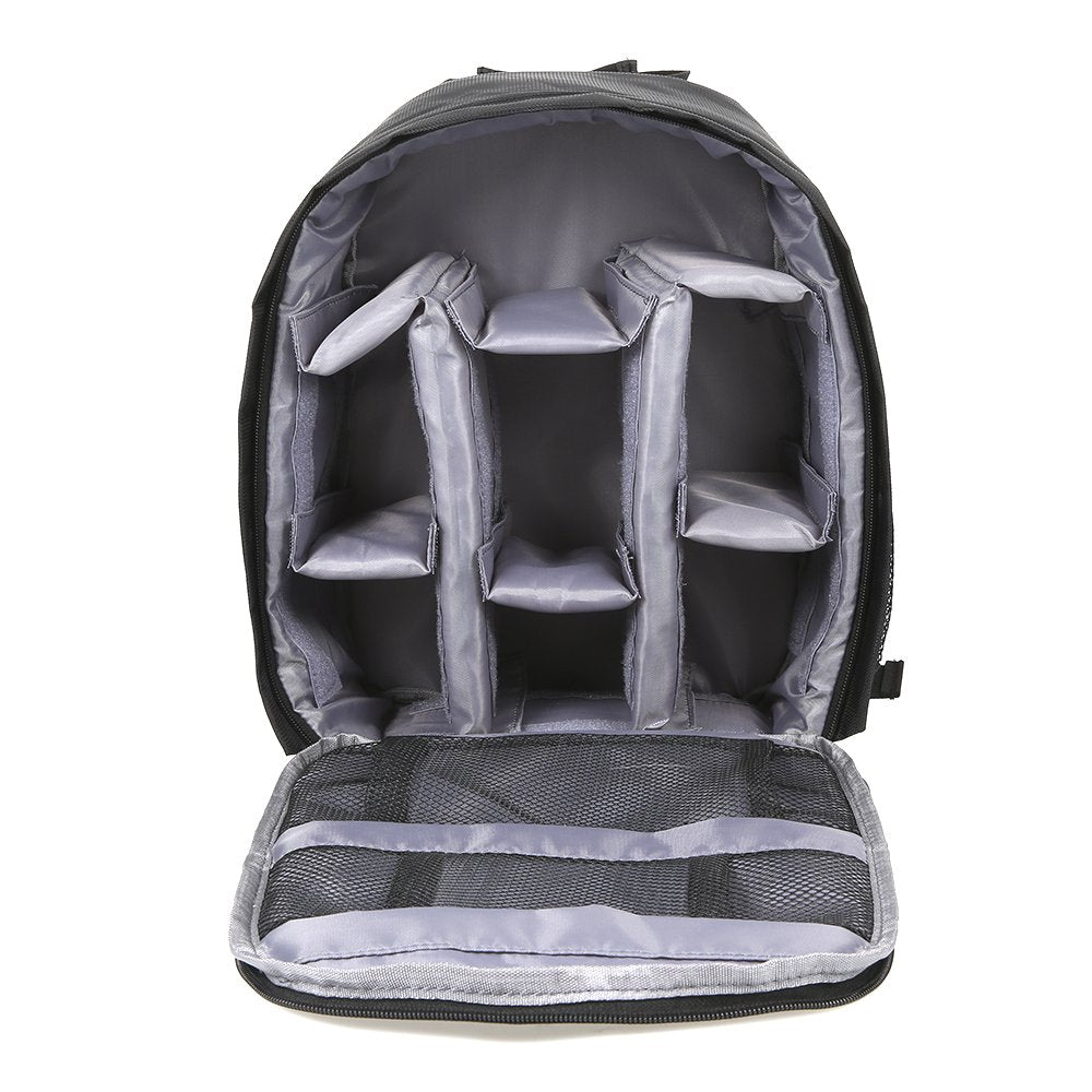 Docooler Grey Backpack - Waterproof Camera Bag, Small DSLR Camera Backpack with Customizable Interior, for Canon Sony - 33 * 26.5 * 12.5cm / 12.99 *